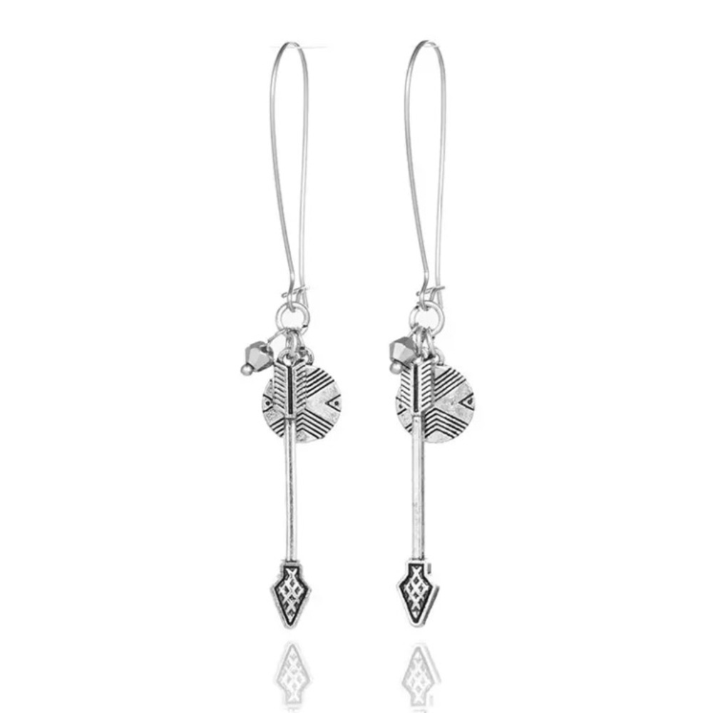 Arrow Dangle Earrings - Picture 1 of 2